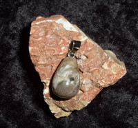 Stone Drop Pendant with WEREWOLF