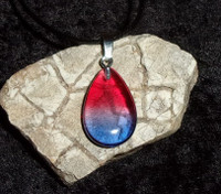 Stone Pendant with RED DRAGON