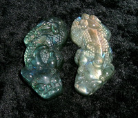 Stones with Royal Pair Pixiu - Pi Ya