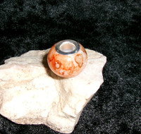 Glass Bead with VOLCANO DRAGON