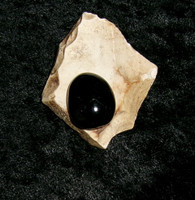 Stone with BLACK SAPPHIRE DRAGON