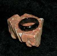 Hematite Ring with CARPATHIAN VAMPIRE 
