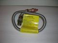 Gas Flex Hose Connector w/Male Adapter - 1/2" x 24"L - Shutoff Included - M/F - UL/ANSI Rated