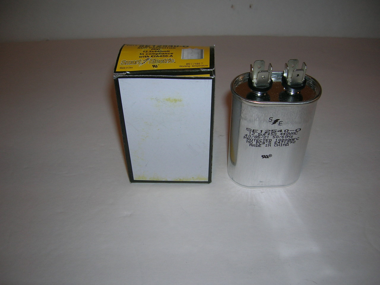 12.5 MFD/UF Fan Run Capacitor 440V Oval Smart Electric Direct