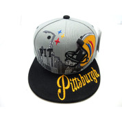 Men's Pittsburgh Snapback Hat Downtown Gray