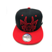 Men's Spiderman Snapback Hat Black