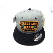 Men's Street Life Snapback Hat Gray