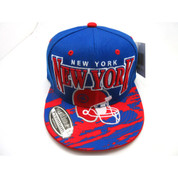 Men's New York Snapback Hat Paint