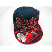 Men's St.Louis Snapback Hat Paint