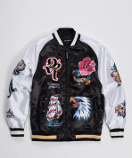 Men's Satin Iconic Bomber Jacket