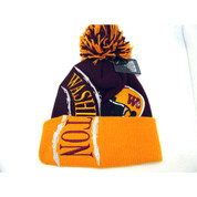 Men's Washington Hurricane Pom Beanie