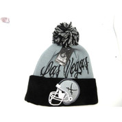Men's Las Vegas Drip Pom Beanie Gray
