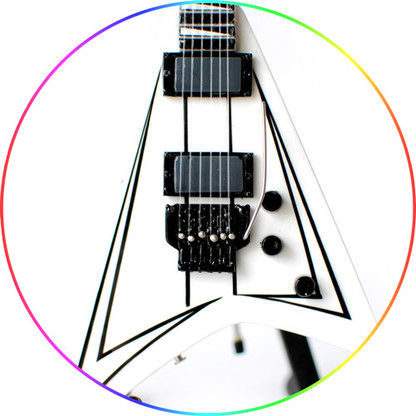 Randy Rhoads Miniature Guitar Replica J. V White Concord Signature 