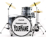Miniature Drums "Your Own Drums" Personalize Custom Oyster Pearl Color