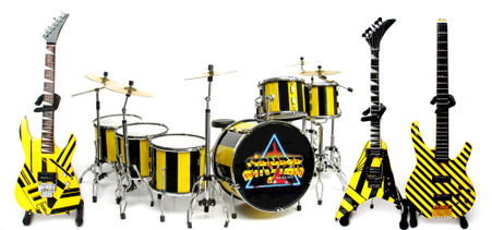Stryper Miniature Guitar Bass and Drums Replica Collectible STRYPER Band