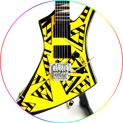 Michael Sweet STRYPER Trg Kelly Guitar Miniature Collectible 