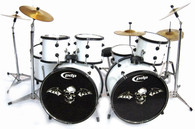 Jimmy "The Rev" Sullivan Avenged Sevenfold White Miniature Drums Display