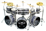 Jimmy "The Rev" Sullivan Avenged Sevenfold Snake Triple Miniature Drums Display 