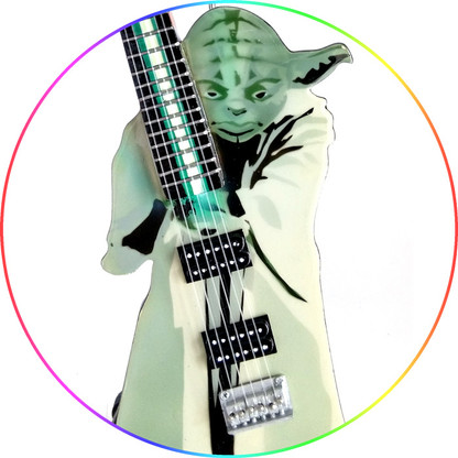 Star Wars Theme Master Yoda Guitar Art Miniature Guitar 