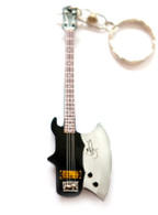Kiss Axe Bass 4" Miniature Guitar Fridge Magnet & Keychain