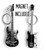 Fridge Magnet & Keychain Miniature Guitar