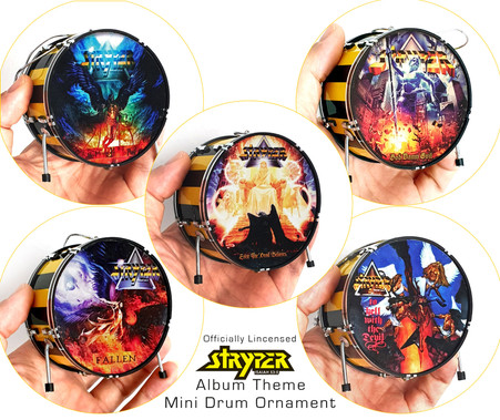 Officially Licensed STRYPER Miniature Drums Ornament Set of 5
1. New Release "Even the Devil Believes"
2. God Damn Evil
3. FALLEN
4. No More Hell to Pay
5. To Hell with the Devil
