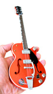Brian Setzer Miniature Guitar Replica Collectible Stray Cats Red Setzer Signature 