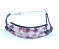 Purple Silver Murano Glass Venetian Bracelet Jewelry SKU 26MG