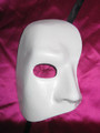 White Phantom Of The Opera Venetian Mask SKU 002 CA - White