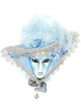 Light Blue Miniature Cappello Franca 16cm Venetian Decorative Hat Mask SKU P100-2