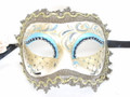 Light Blue Colombina Anna Venetian Masquerade Mask SKU 034albl