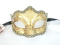 Gold Colombina Punta Foglia Oro Venetian Masquerade Mask SKU N441