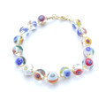 Clear Murano Glass Bead Venetian Bracelet Jewelry SKU 39MG