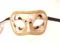 Black White Colombina Acquario Venetian Masquerade Mask SKU 017ab