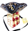 Red Gold Casanova Mamo Venetian Mask. SKU 171