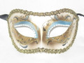 Light Blue Colombina Anna Eco Venetian Mask SKU N431lbl