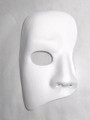Blank White Phantom of the Opera Venetian Mask SKU 002CA-B