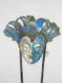 Light Blue Joker New Lillo Venetian Masquerade Mask SKU 379jlb