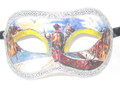 Yellow Colombina Design Venetian Masquerade Mask SKU 020dy
