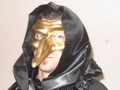 Custom Gold Capitano Venetian Masquerade Nose Mask SKU 128