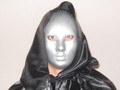 Custom Silver Volto Venetian Masquerade Mask SKU 95