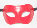 Fire Red Hand Painted Colombina Venetian Masquerade Mask SKU 003fr