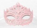 Pink Glitter Metallo Colore Venetian Masquerade Mask SKU 005Z