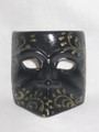 Black Ceramic Petite Bauta Venetian Mask SKU 1F