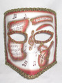 Copper Music Bauta Pergamena Venetian Masquerade Mask SKU 117pco