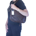 Brown Leather Italian Luxury Handbag Purse by Besso B14