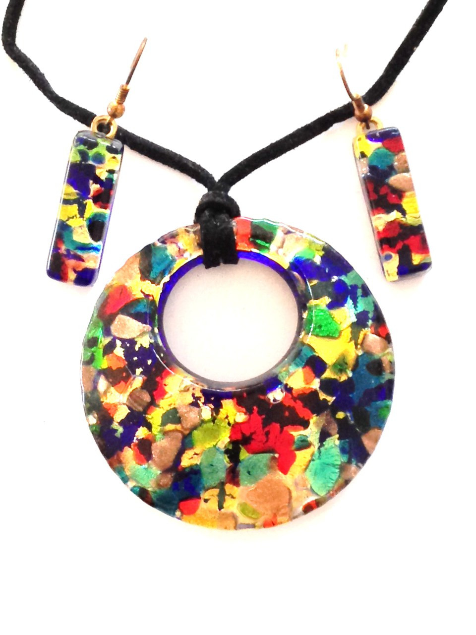 Multi-Color Murano Glass Necklace 