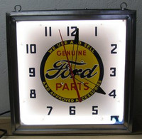 FORD NEON ADVERTISING CLOCK