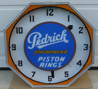 PEDRICK PISTON NEON CLOCK