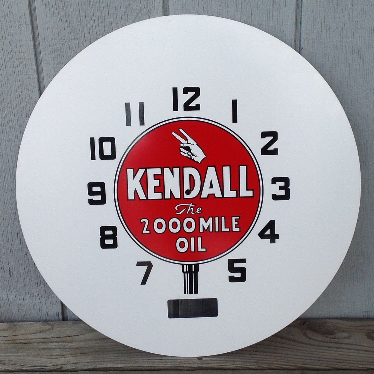 KENDALL OIL NEON CLOCK FACE NEOCRAFT - PetroRelics LLC